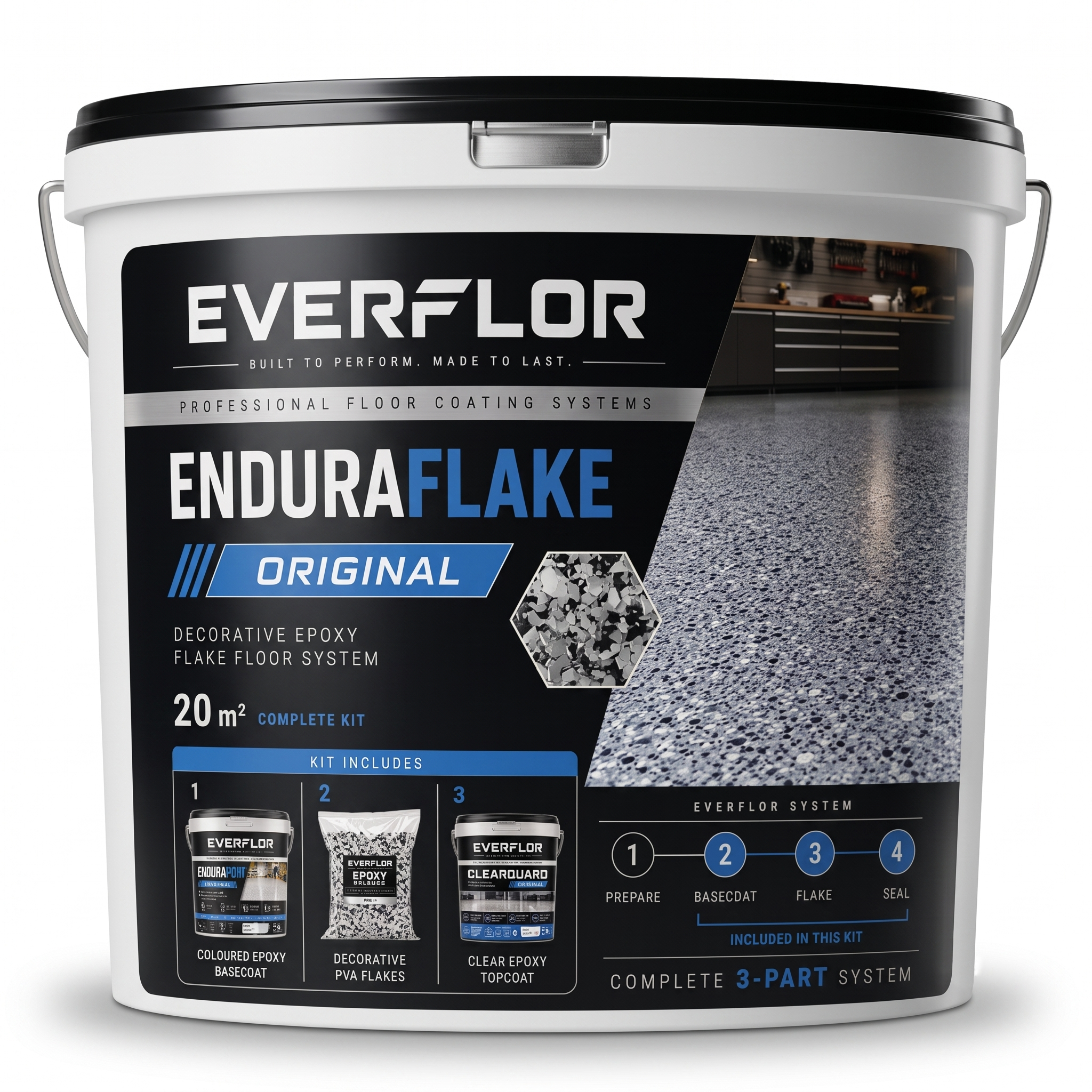 Everest Trade – HB Epoxy Factory Bodenfarbe – Industriequalität – Zweikomponenten-Epoxidbeschichtung