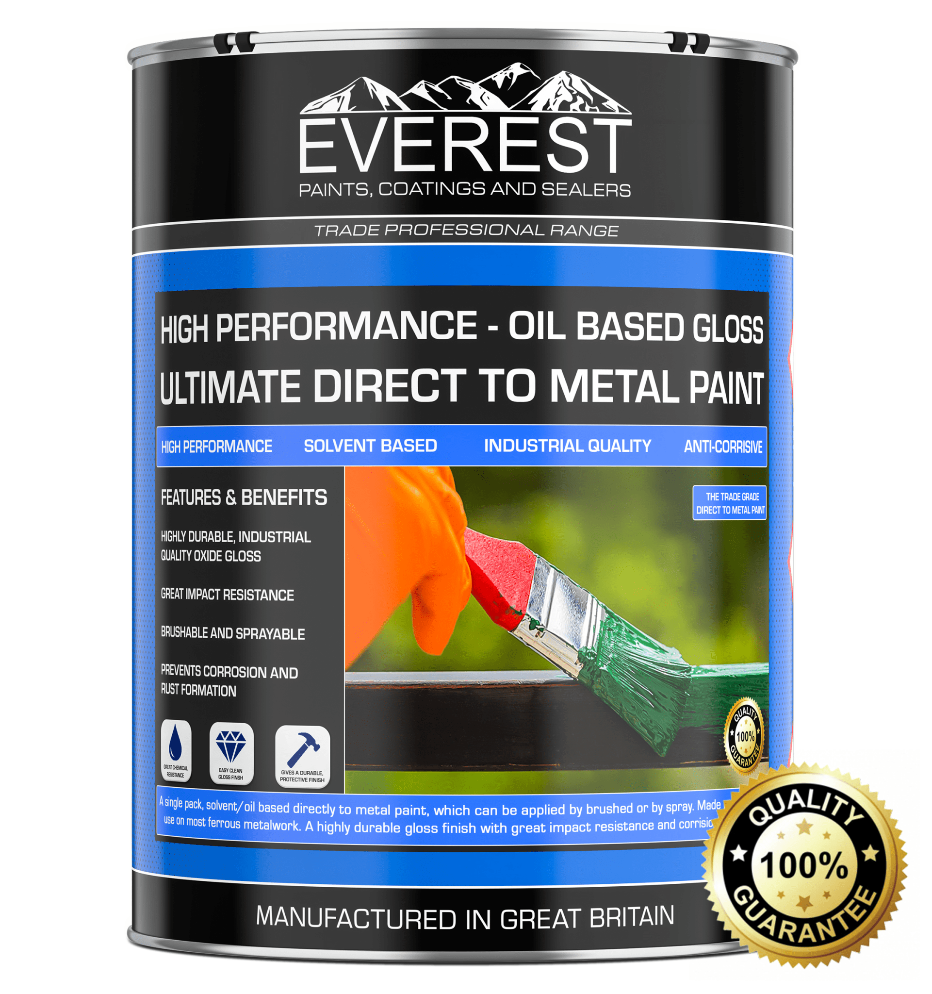 Everest - Direct to Metal Paint - Oil Based Gloss - Everest Paints