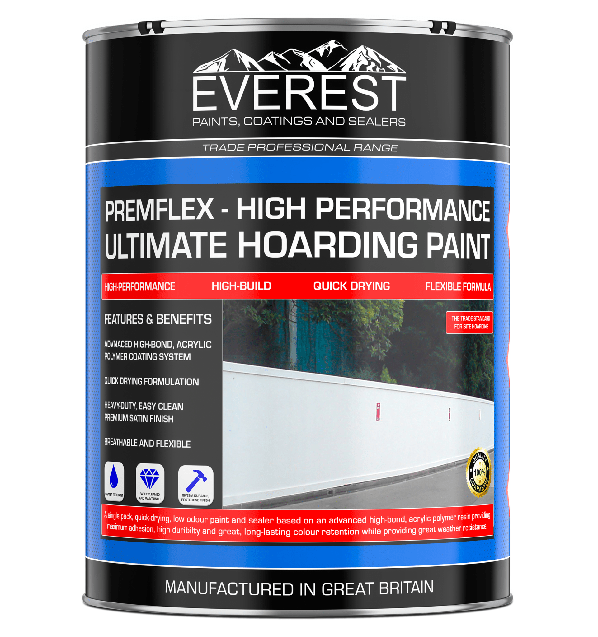 Everest - SiteCoat - Hoarding Paint - Everest Paints