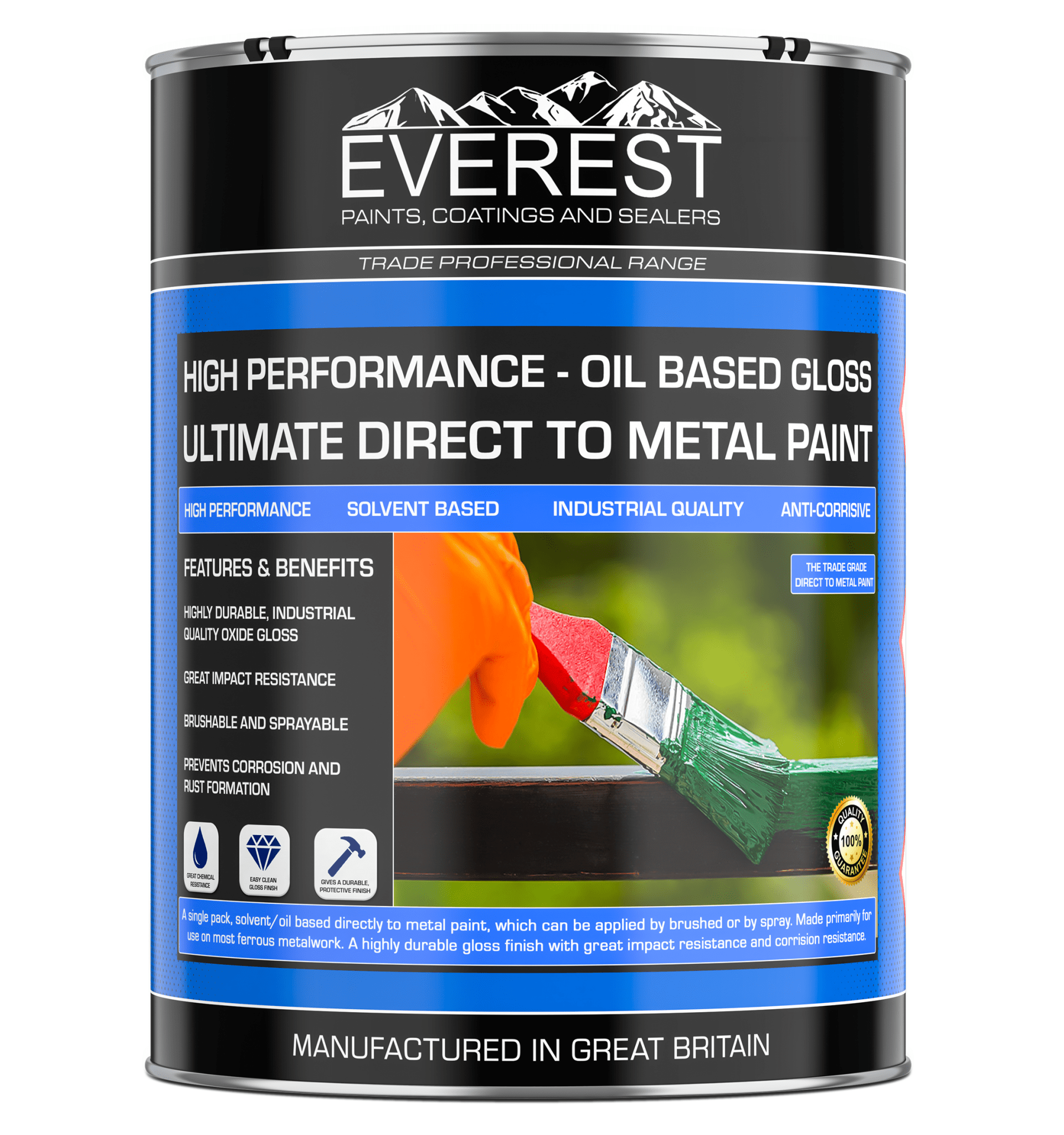 Everest - Direct to Metal Paint - Oil Based Gloss - Everest Paints
